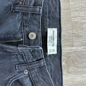 Abercrombie Black Wide Leg Jeans